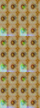 Bej renkli çiçekler. Küçük çiçekte sevimli çiçek deseni var..