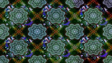 Raster çiçek desenleri çiziyor. Vadinin mavi renkli çiçekleri.