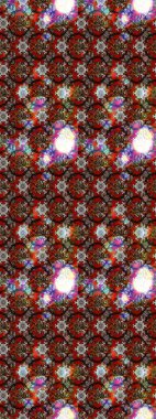 Kabile sanatı boho baskısı, klasik çiçek arkaplanı. Arkaplan dokusu, duvar kağıdı, çiçek temalı renkler. Soyut etnik raster çizim kalıbı.