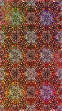 Küçük renkli çiçekler. Çiçekli bahar çiçekleri. Moda baskıları için zarif bir şablon. Motley illüstrasyonu. Kusursuz. Küçük çiçekte şirin desenler.