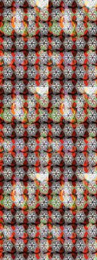 Raster Çiçek İllüstrasyonu güzel tekstil. Gri renkli etnik çiçeklerle zarif eskiz deseni.