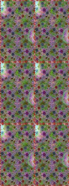 Zarif, parlak ve pürüzsüz yeşil ve nötr çiçek desenli tasarım. Raster. Sabıka baskıları, bebek kıyafetleri, duvar kâğıtları, paket kutuları vb..