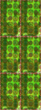 Raster illüstrasyonunda kusursuz çiçek deseni. Renkli Bahar Temalı Kusursuz Arkaplan. Düz Çiçek Elementleri Tasarımı. Süslü kumaş deseni.