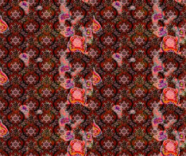 Raster. Renkli Bahar Teması eskiz kalıbı. Düz Çiçek Elementleri Tasarımı.