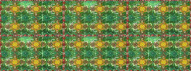 Robot resim. Küçük çiçekteki sevimli çiçek deseni. Raster illüstrasyonu.