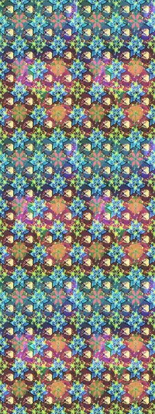 Düz Çiçek Elementleri Tasarımı. Renkli Yaz Temalı eskiz kalıbı. Mavi renkli çiçekler. Raster illüstrasyonunda çiçek deseni çizimi.