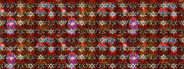 Raster. Kahverengi ve kırmızı renkte güzel çiçekli eskiz deseni, suluboya çiçek deseni, duvar kağıdı, kart veya kumaş için fayanslı.