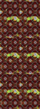 Suluboya çiçekli çiçek deseni. Asyalı tekstil renkleri. Raster illüstrasyonu.