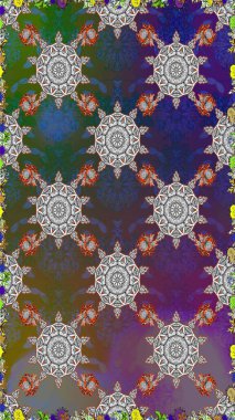 Bright floral collage blossom flowers gray and brown. Amazing collage paradise style for floral design. Blossom lilies seamless background.