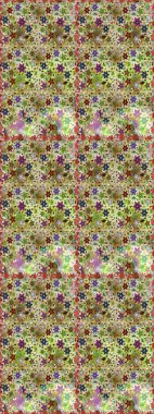 Çiçekli, suluboya desenli kusursuz çiçek deseni. Raster deseni. Küçük çiçekte güzel bir çiçek deseni..