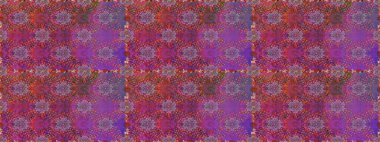 Renkli Bahar Temalı Kusursuz Arkaplan. Çiçeksiz desenli arka plan. Düz Çiçek Elementleri Tasarım Raster illüstrasyonu. Mor renkte çiçekler.