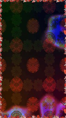 Küçük çiçekteki sevimli çiçek deseni. Kahverengi ve gri renkte çiçekler.