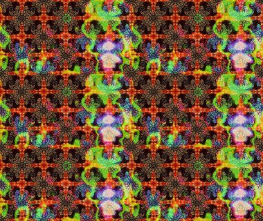 Robot resim. Motley illüstrasyonu. Küçük renkli çiçekler. Çiçekli yaz çiçekleri. Moda baskıları için zarif bir şablon. Küçük çiçekte şirin desenler.