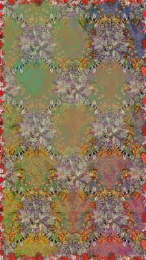 Tekrar eden çiçek arkaplanı, zarif kahverengi ve bej çiçekli duvar kağıdı. Kahverengi ve bej renklerde çiçek desenleri, el yapımı papatyalar, papatyalar..