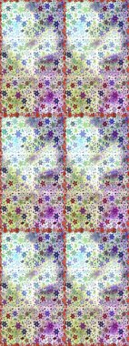 Raster çiçekleri klasik tarzda çizilmiş. Tarafsız ve bej renklerde bahar çiçekleri. Çiçekli, pürüzsüz bir desen. Raster illüstrasyonu.