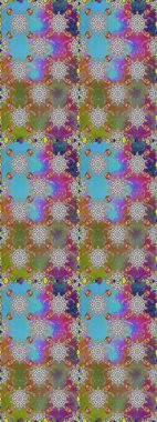 El çizimi dikişsiz sonbahar çiçekleri deseni. Doodle tarzı. Gri ve mavi renkte çiçekler. Renkli gri ve mavi pürüzsüz desen. Tekstil ve kapak tasarımı için mükemmel.