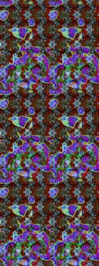 Raster illüstrasyonundaki çiçek desenli çizim. Güzel kumaş deseni. Renkli Bahar Teması eskiz kalıbı. Düz Çiçek Elementleri Tasarımı.