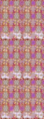 Çiçekli yaz çiçekleri. Moda baskıları için zarif bir şablon. Kusursuz. Motley illüstrasyonu. Küçük çiçekte güzel bir desen. Küçük renkli çiçekler..