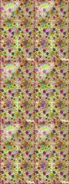 Raster illüstrasyonu. Bej ve nötr renklerde. Bir bej ve nötr papatya deseni bej ve nötr renklerde.