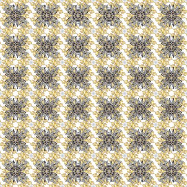 Raster altın desen. Doğulu stil, altın elementli gri, nötr ve bej renklerde altın desenli arabesk yapar. Kusursuz kıvırcık saçlar..