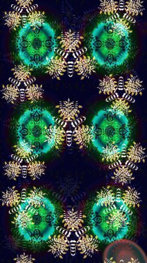 Vadinin çiçekleri siyah renklerde. Çiçeksel çizim kalıbının çizimi.