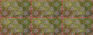 Küçük renkli çiçekler. Kusursuz. Moda baskıları için zarif bir şablon. Çiçekli bahar çiçekleri. Motley illüstrasyonu. Küçük çiçekte şirin desenler.