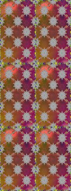 Kahverengi ve gri renkli çiçekler. Düz Çiçek Elementleri Tasarımı. Renkli Bahar Temalı Kusursuz Arkaplan. Güzel çiçek deseni..