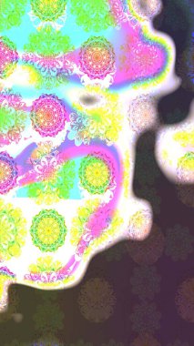 Nazik, sevimli çiçek arkaplanı. Kahverengi renkli çiçekler. Raster çiçek desenli ve çiçekli..