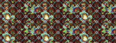 Kahverengi renklerde. Kahverengi renkte kahverengi papatya deseni. Raster illüstrasyonu.