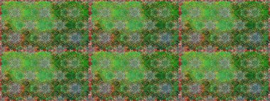 Küçük çiçekli kusursuz yay deseni. Raster illüstrasyonu. Suluboya tarzında yeşil ve nötr renkler üzerine.