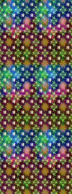 Çiçekli karalama şeklinde Raster çiçek deseni. Mavi renkli çiçekler. Yumuşak, bahar çiçekli arka plan.