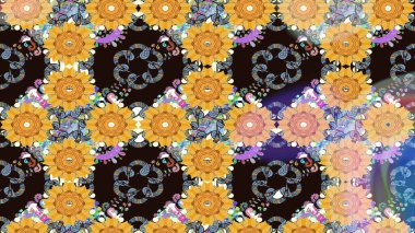 Gri renkli çiçekler. Elle boyanmış suluboya resim çizimi çiçekler ve bitkiler.