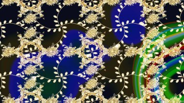 Mavi çiçekli eskiz deseni, suluboya çiçek deseni, sevimli çiçek, duvar kağıdı, kart ya da kumaş için fayanslı. Raster - stok.