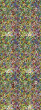 Şirin çiçekli, desenli, yeşil ve nötr renklerde renksiz desenler. Elle çizilmiş çiçek deseni (fayans). Tekstil için suluboya desensiz.