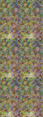 Şirin çiçekli, desenli, yeşil ve nötr renklerde renksiz desenler. Elle çizilmiş çiçek deseni (fayans). Tekstil için suluboya desensiz.