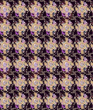 Hediye ambalaj kağıdı, tebrik kartları, posterler ve pankart tasarımı. Siyah renkli çiçekler. Raster düz çiçek çizim deseni.