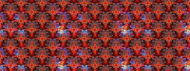 Güzel kumaş deseni. Hoş bir çiçek geçmişi var. Raster illüstrasyonu. Küçük çiçekte çizim deseni.