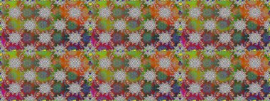 Küçük kahverengi çiçekli oldukça eski bir besin torbası deseni. Tekstil, kumaş, kapaklar, duvar kağıtları, baskı, naylon, yapıştırma, örgü, dekupaj için çiçeksiz arkaplan. Millefleurlar.