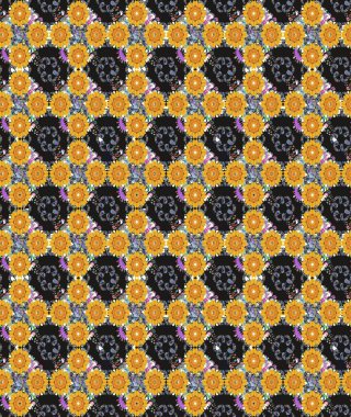 Gri renkli çiçekler. Düz Çiçek Elementleri Tasarımı. Renkli Bahar Teması eskiz kalıbı. Asya tekstil tarzında. Raster illüstrasyonu. Çiçek desenini çiz.