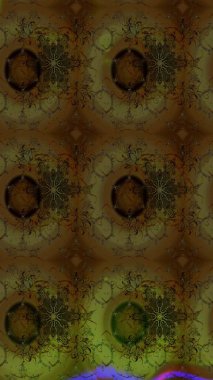 Kahverengi ve yeşil renkli çiçekler. Yumuşak, yaz çiçekli arka plan. Raster çiçek desenli ve çiçekli..