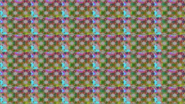 Elle boyanmış suluboya, dikişsiz çiçekler ve bitkiler. Yeşil ve gri renkte çiçekler.