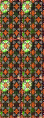 Kahverengi ve gri renkli çiçekler. Tropik çiçekler. Tişörtsüz arka plan deseni.