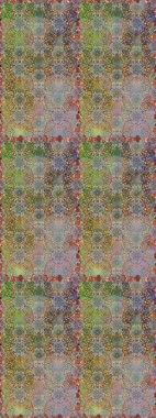 Tekstil, kumaş, ambalaj, hatıra defteri için hoş bir çiçek arkaplanı. El çizimi çiçekli, pürüzsüz bir desen. Çocuksu tasarım. Gri ve kahverengi arkaplanda.