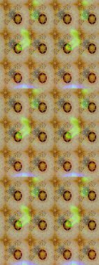 Çok renkli, zarif küçük çiçekler ve komik böcekler, raster desen, illüstrasyon.