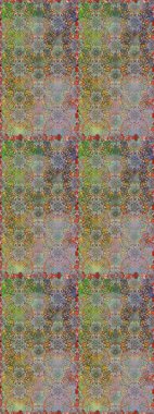 Tekstil, kumaş, ambalaj, hatıra defteri için hoş bir çiçek arkaplanı. El çizimi çiçekli, pürüzsüz bir desen. Çocuksu tasarım. Gri ve kahverengi arkaplanda.