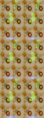 Çok renkli, zarif küçük çiçekler ve komik böcekler, raster desen, illüstrasyon.