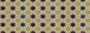 Çiçekleri, deniz kabukları, mandalaları ve suluboya efektleriyle donanma geçmişi. Yatak çarşafları, ceket, paket tasarımı, kumaş ve moda kavramları için tekstil baskısı. Kusursuz etnik tasarım.