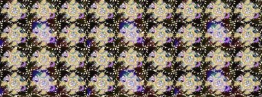 Düz Çiçek Elementleri Tasarımı. Renkli Bahar Teması eskiz kalıbı. Raster..