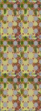 El çizimi Raster çizimi. Duvar kağıdı, web sitesi arka planı, ambalaj kağıdı, davetiye, broşür, afiş veya web sitesi için kusursuz çiçek deseni kullanılabilir. Karalama elementleri.