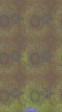 Kahverengi ve bej renkli çiçekler. Şirin çiçek elementleri. Robot resim. Raster illüstrasyonu.